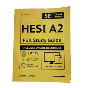 HESI A2 Full Study Guide 2nd Edition : Complete Subject Review with 100 Video...